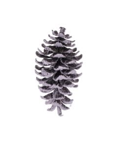8"Snowy Glitter Pinecone Ornam 20Cm