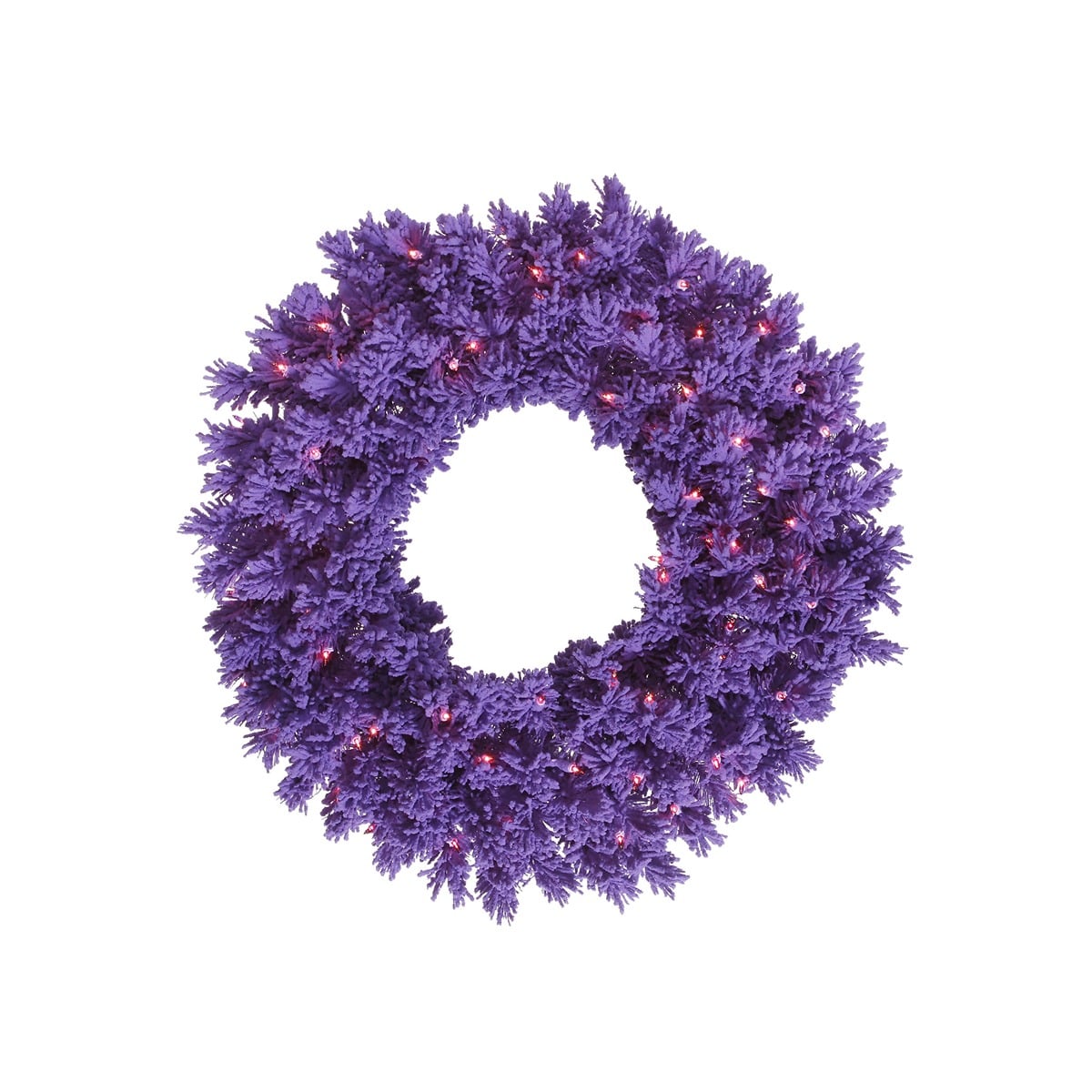 30" Flk Purple Wreath Dural Led 30" Flk Purple Wreath Dural Led