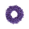 36" Flocked Purple Fir Wreath 2