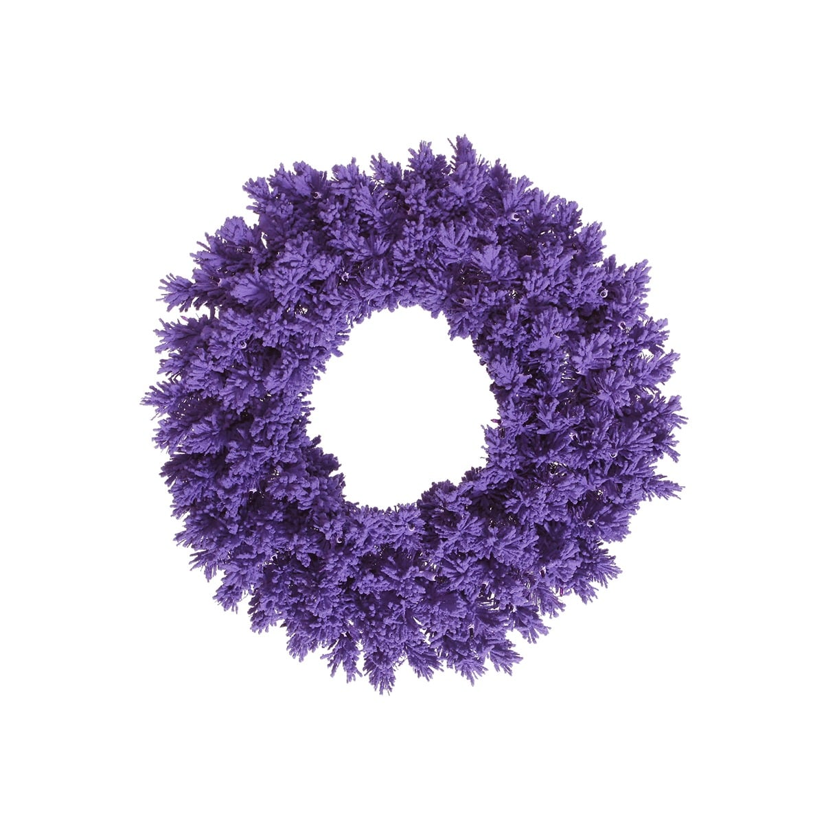 36" Flocked Purple Fir Wreath 2 36" Flocked Purple Fir Wreath 2