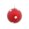5.5" Red Candy Polka Dot Ball