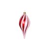 12" Red-White Candy Glitter Swi