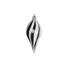 12" Black-White Candy Glit Swir