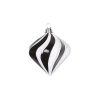 6"Black-White Candy Glit Swirl