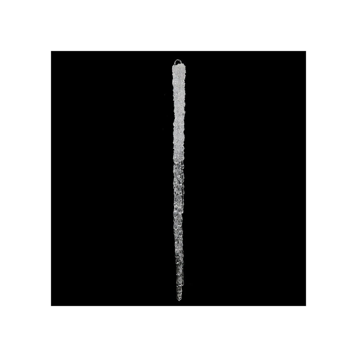 30" Clear Glitter Icicle 30" Clear Glitter Icicle