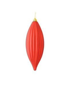 8" Red Matte Line Finial 20Cm