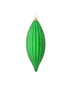 8"  Green Matte Line Finial20Cm