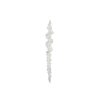 Clear Icicle W/ Silver Glit 25Cm