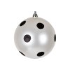 White Candy Ball Black Dots