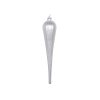 11"Silver Glitter Drop Ornamen