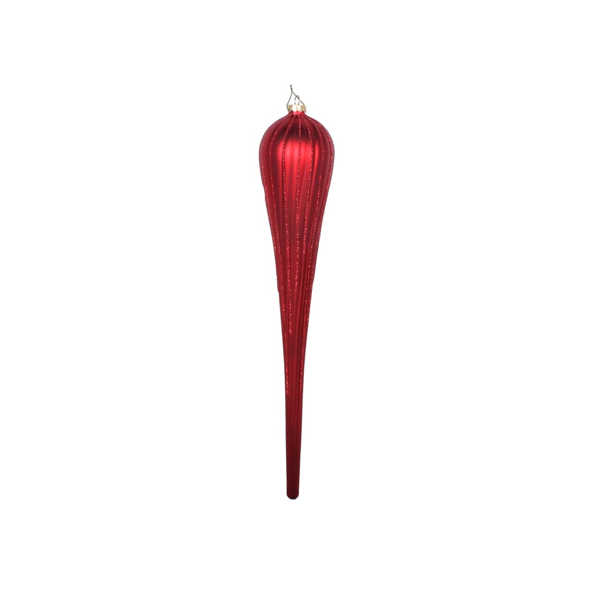 15.75" Red Glitter Drop Ornament 15.75" Red Glitter Drop Ornament