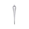 15.75" Silver Glitter Drop Ornament 15.75" Silver Glitter Drop Ornament