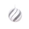 4.7" White Black Swirl Ball 4.7" White Black Swirl Ball