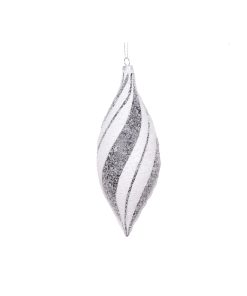 7" White Black Swirl Shuttle