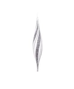 13" White Black Swirl Shuttle