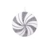 6' White Black Swirl Flat Ball