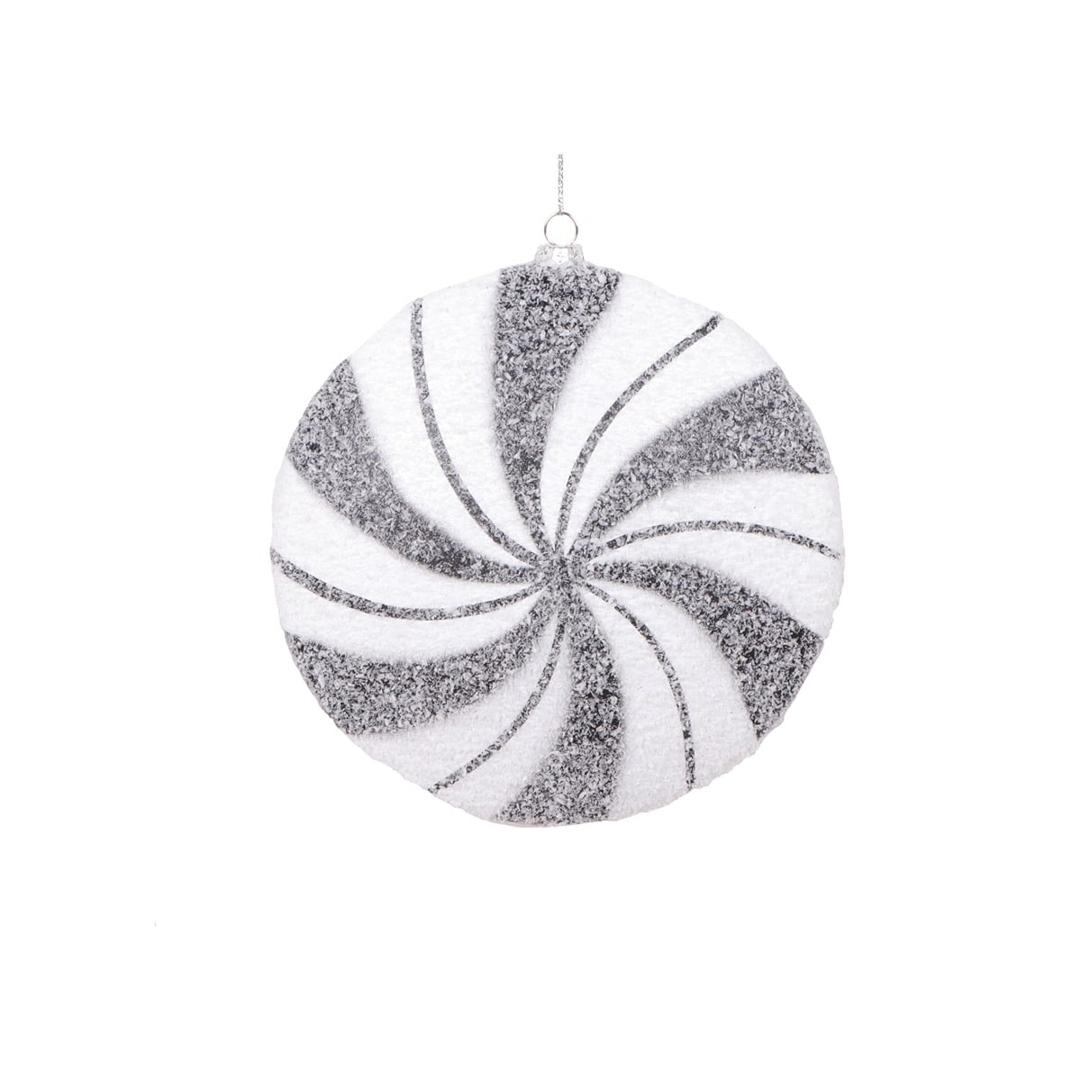 6' White Black Swirl Flat Ball 6' White Black Swirl Flat Ball