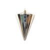 6" Shiny Champagne Cone Ornamen 6" Shiny Champagne Cone Ornamen