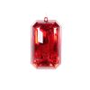 8"Red Rectangle Jewel Glitter 20Cm