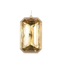 8" Gold Rectangle Jewel Glitter 20Cm