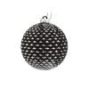 6" Black Durian Glitt Ball Orn 6" Black Durian Glitt Ball Orn