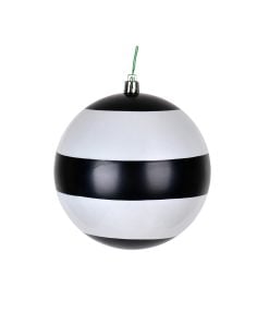 4.75" Black-Wht Striped Pearl B