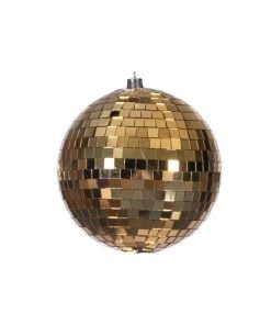 4.75"Gold Mirror Ball Ornament