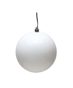 8" White Candy Ball Uv Drilled 20Cm
