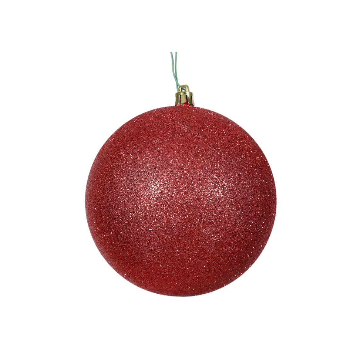 Red Glitter Ball Drilled Ca 25Cm Red Glitter Ball Drilled Ca 25Cm