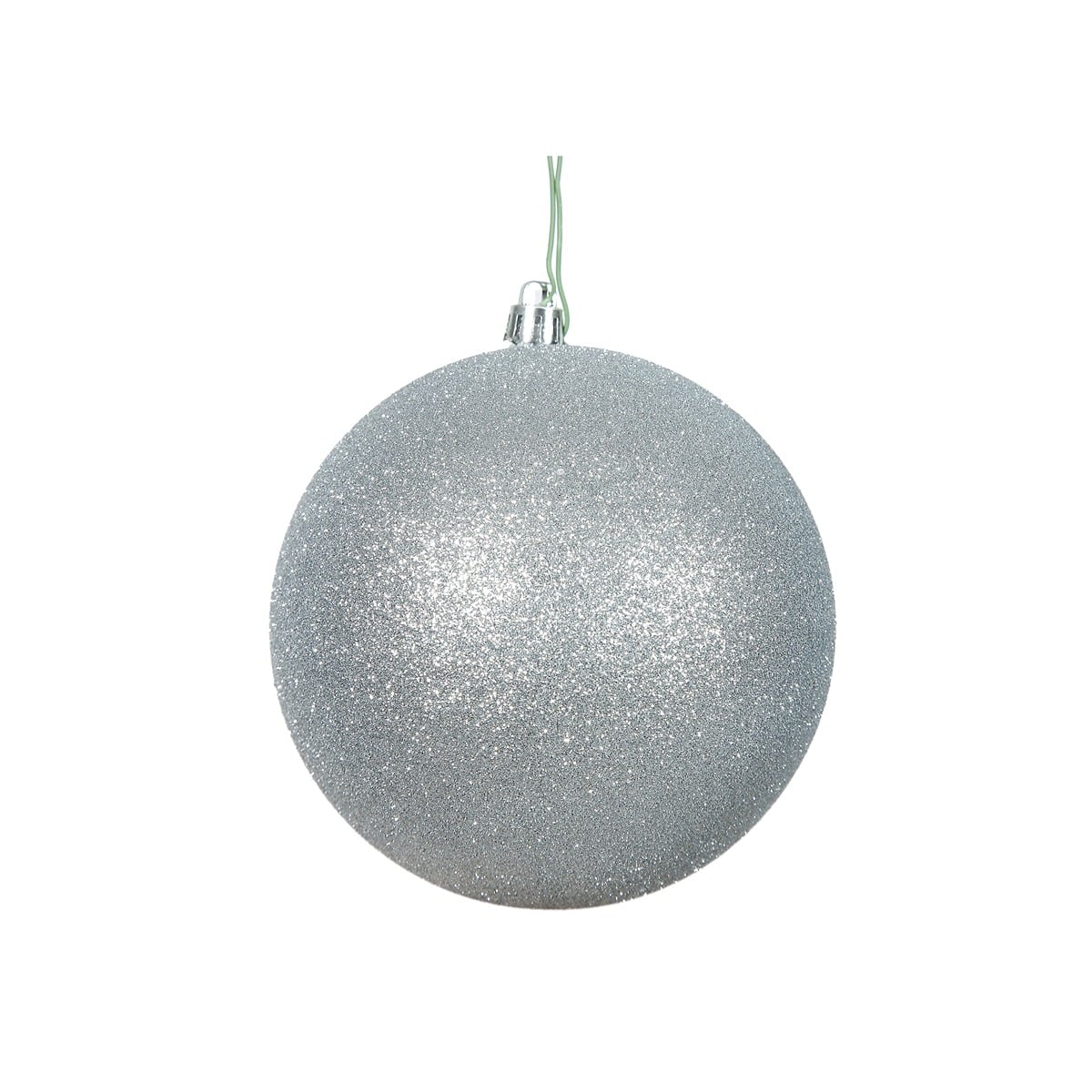 Silver Glitter Ball Drilled 25Cm Silver Glitter Ball Drilled 25Cm