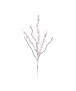 34" White Multi Spiral Glitr Sp