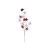 34" Red/White Star Glitr Spray