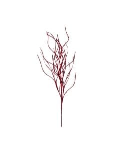 40" Red Berry Wavy Glitter Spra