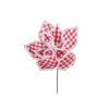 11" Red/Wht Plaid Wht Line Flow