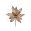 14" Champagne Glitter Poinsetti 14" Champagne Glitter Poinsetti