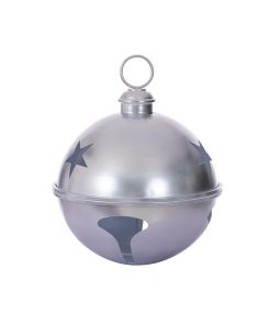 18" Silver Iron Bell Ornament