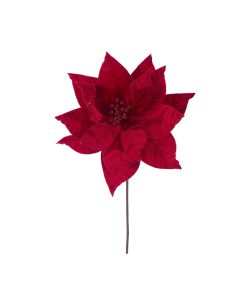 21.5"Red Poinsettia Flower