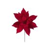 21.5" Red Poinsettia 18 Flower 21.5" Red Poinsettia 18 Flower