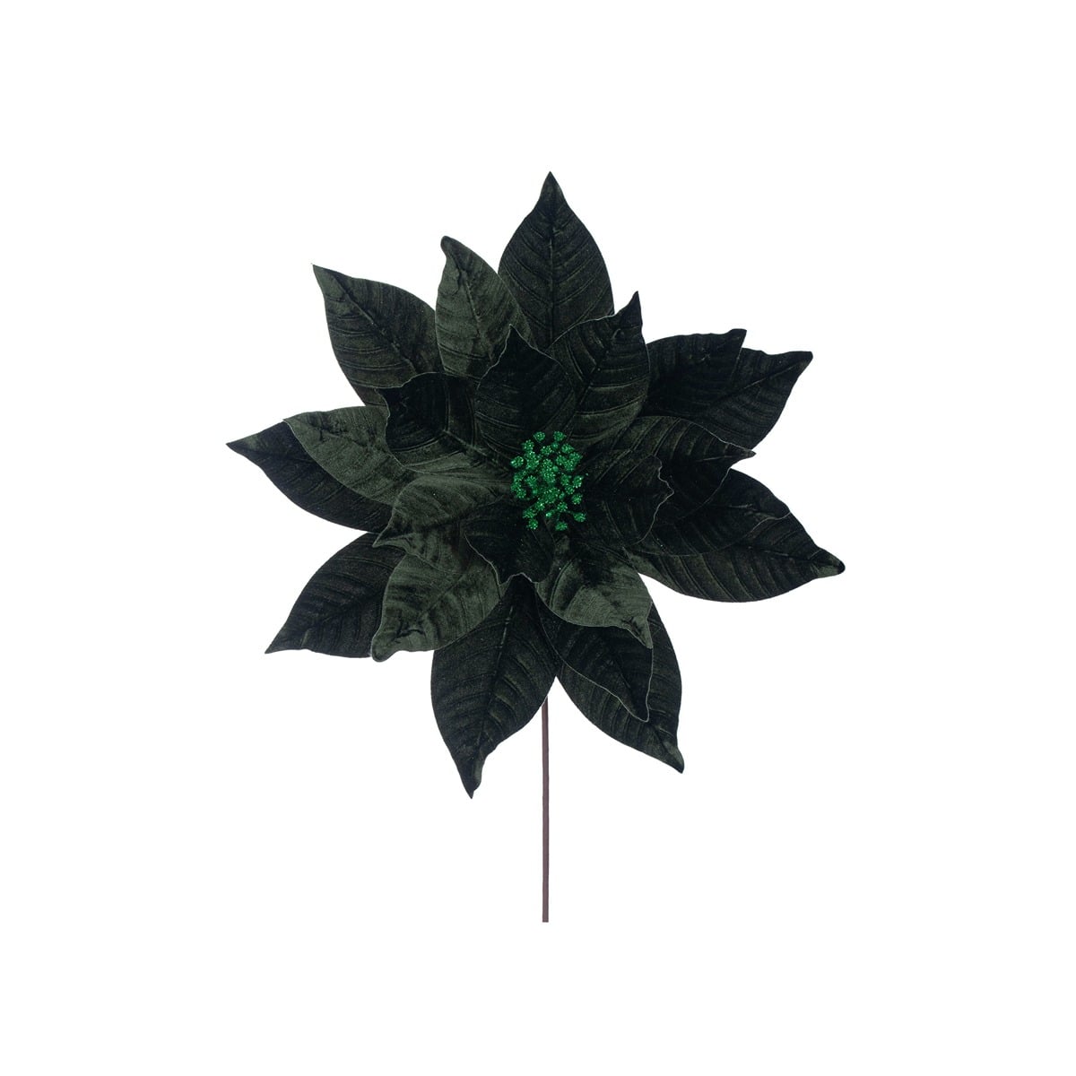 21.5" Green Poinsettia 18 Flowe 21.5" Green Poinsettia 18 Flowe