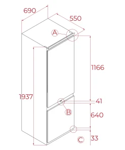 Teka Built-In Fridge Combi Teka Built-In Fridge Combi