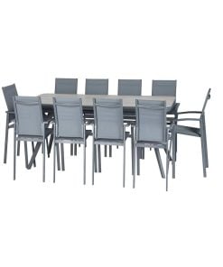 Pulpy Extendable Table + 12 Axiome Armchairs