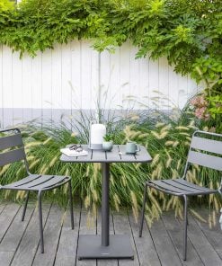 Phuket Square Table + 2 Garden Chairs Graphite