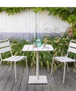 Phuket Square Table + 2 Garden Chairs Clay