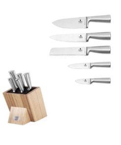 6 Pieces Knife Set With Bamboo Stand