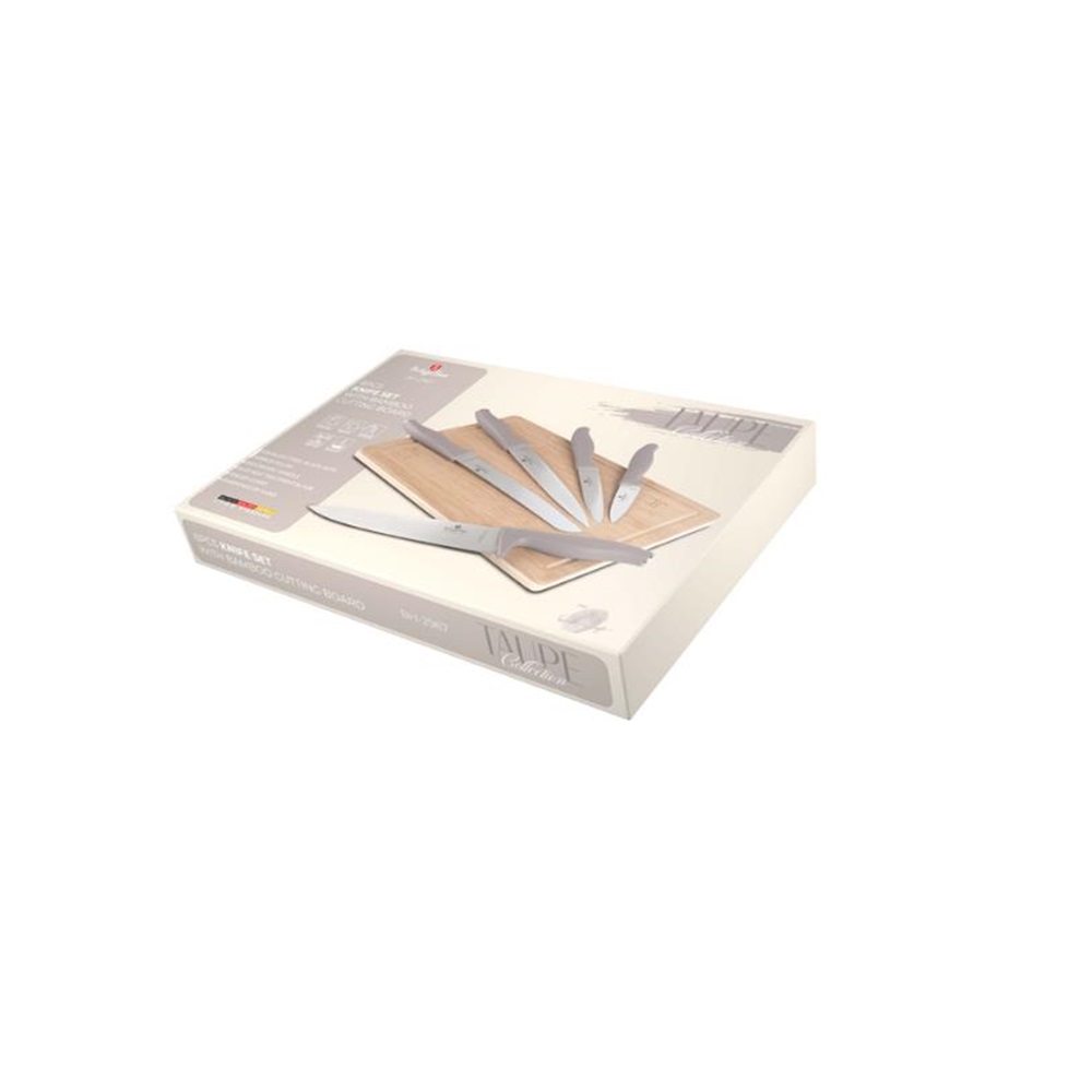 I133199-1 6 Pieces Knife Set With Bamboo Cutting Board