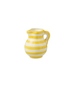 Pitcher Granada Stripes Ceramic Yellow Small