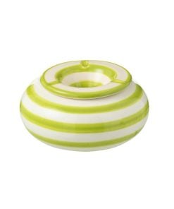 Bowl Granada Stripes High Ceramic Green Large