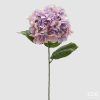 Hydrangea Branch With Leaves Pink Hydrangea Branch With Leaves Pink