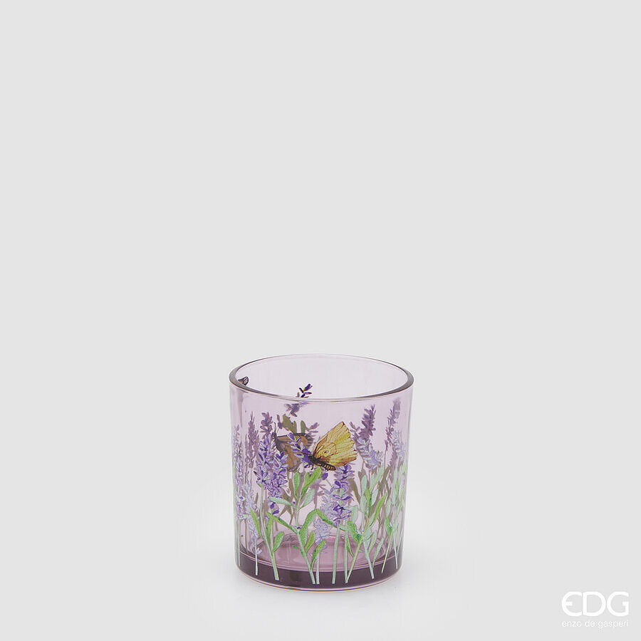 I134737 Lavender Cylinder Candle Holder