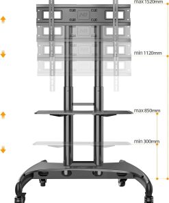 Loctek Mobile TV Cart AVA1500 For 32-75"